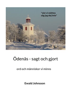 cover image of Ödenäs--sagt och gjort